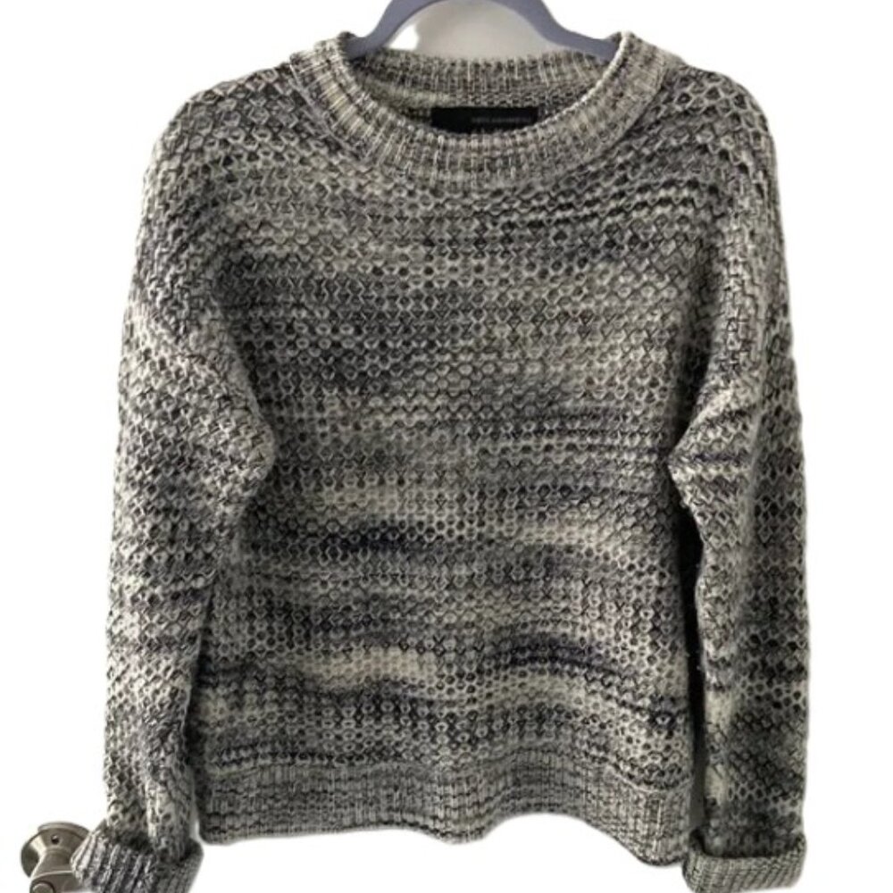 Cozy Cashmere Sweater in Black and Gray